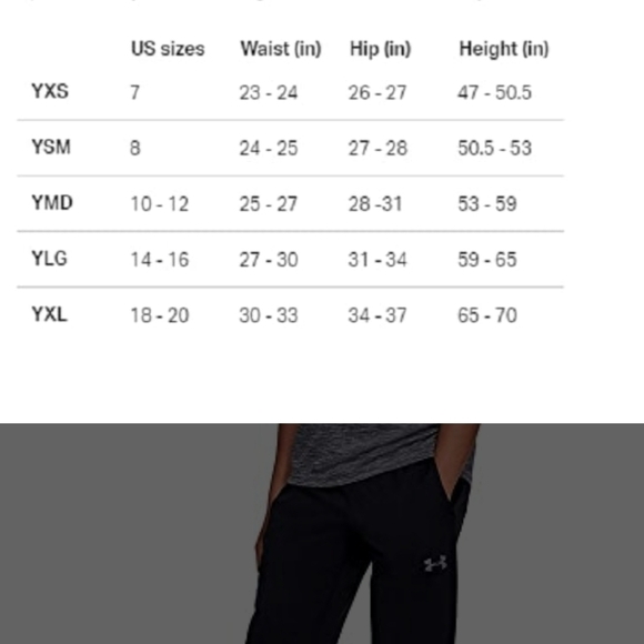 Under Armour boys training sports pants. Black. Size youth Small - Picture 4 of 11